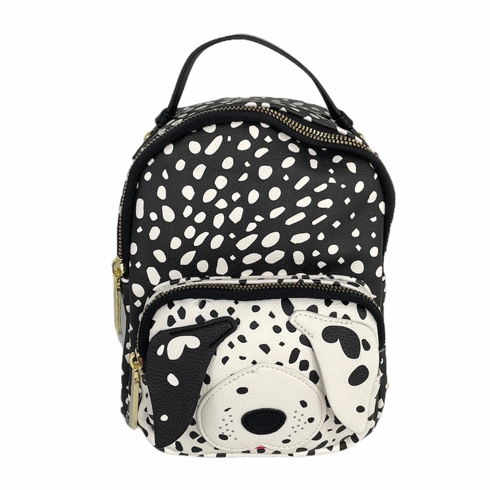 Betsey Johnson Dalmatian Backpack, Black, White